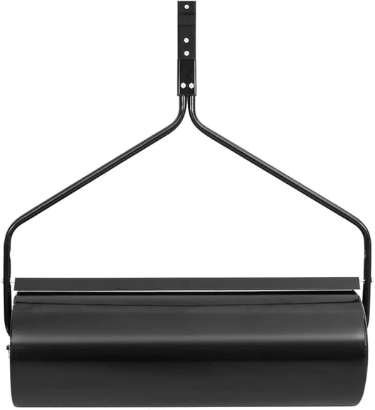 Garden Lawn Roller for Lawn Garden Yard, Grass Aerator, Yard Roller Black 16.6 gal Iron