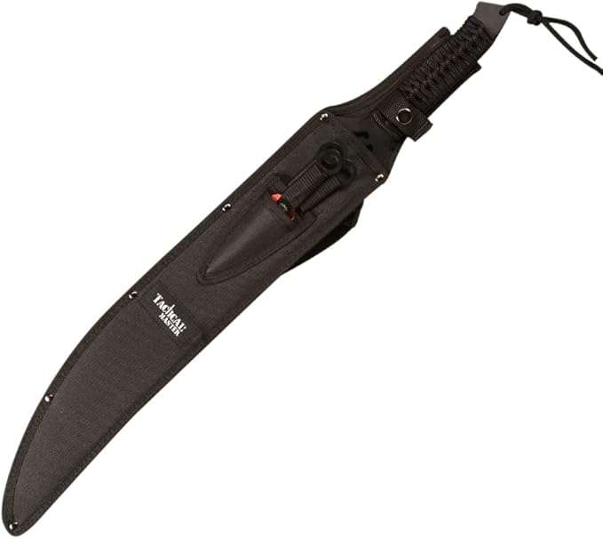 Sword Machete with Nylon Sheath and Lanyard Jungle Hunter Machete for Outdoor Adventure