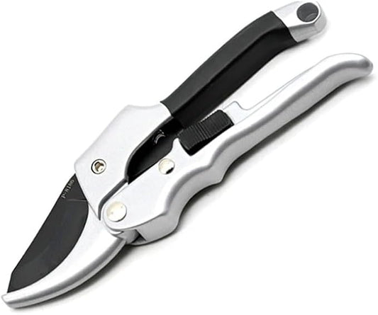 SK5 Ratchet Pruning Shears for Weak Hands Heavy Duty Garden Clippers with Spring Assist and Ergonomic Grip for Branches and Fruit Trees