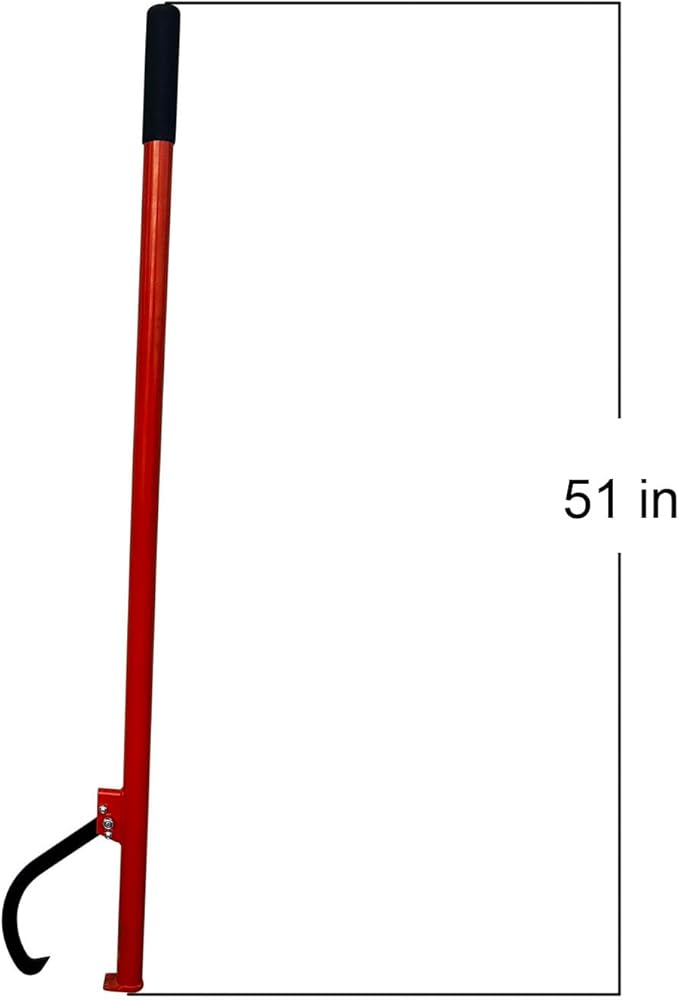 51" Felled Cant Hook Logging Tool - Cant Hook Log Roller Tool, max 19 Inch Opening Felling Log Roller Tool