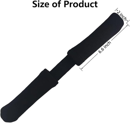 2Pcs Thickened Rowing Machine Handles Cover, Fits Most Rowing Machine, Non-Slip & Breathable Handle Cover(Black)