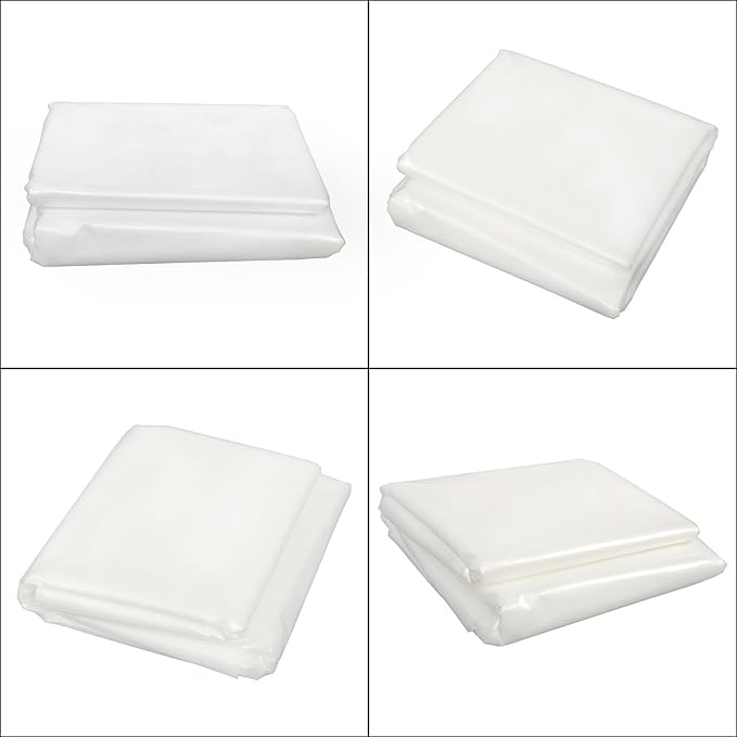 20 x 40FT Greenhouse Plastic Sheeting, 6 Mil Heavy Duty Clear Polyethylene Film, Covering for Gardening, Farming
