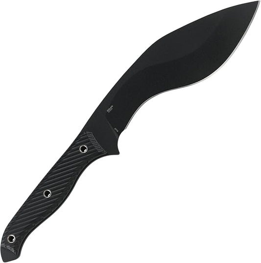 CRKT Clever Girl Kukri Compact Machete: Heavy Duty Powder Coated SK-5 Carbon Steel Blade, Textured G10 Handle with Sheath 2710