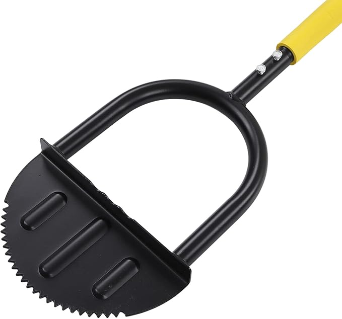 Manual Lawn Edger, Half Moon Saw Tooth Edger, Wide Pedal Garden Trimming Edging Tool for Sidewalk and Grass Maintenance