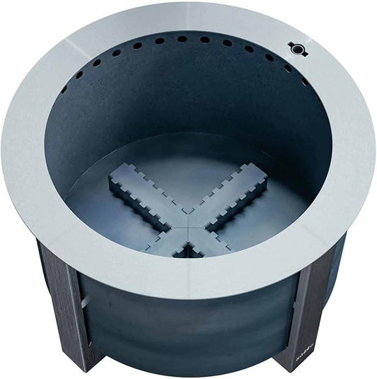 Breeo Smokeless Fire Pit (X Series 19, Corten Steel) | 22.1 inch Smokeless Fire Pit for Outside | 47 Pounds | Ideal for Families | Compatible with Wide Range of Breeo Accessories