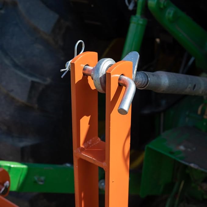 Titan Attachments 3 Point 5 FT Pine Straw Needle Rake, Category 1 Tractors, Coil Spring Tines, Drag-Behind Landscape Rake