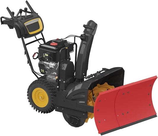 Throwerblade Snowplow Kit with (Blade, and Hardware Included) – Heavy-Duty Snow Plow Blade - Quick & Efficient Snow Removal - Snow Plow Attachment for Snowblowers- 22 to 32-inch 2-Stage and 3 Stage