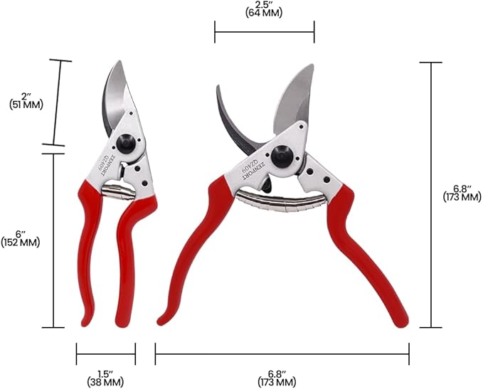 Zenport, Red QZ409 Left Hand Pruning Shear, 1