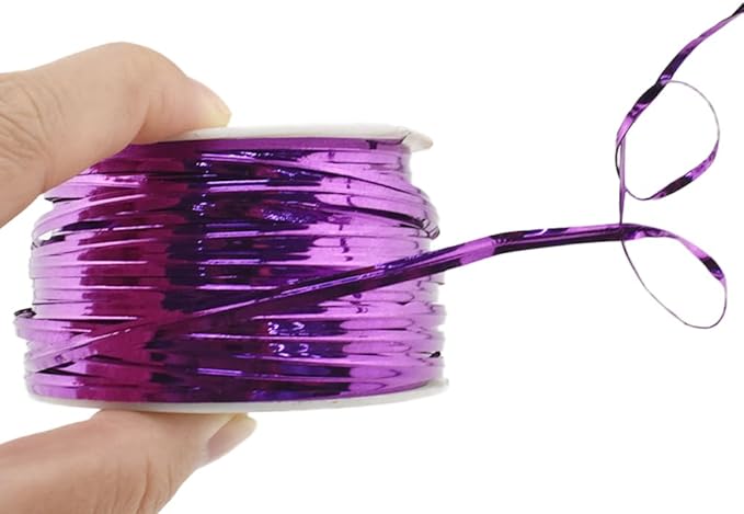 HAHIYO 100Yards/300Feet/91M Purple Metal Twist Ties Bread Candy Coffee Bag Ties Plant Garden Twist Ties for Cellophane Treat Bag Gift Wraping Bag Plastic Bag Halloween Party Cake Present Art Craft