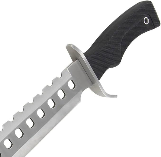 Armory Replicas Sporting Sawback 17 Knife with Dual Grit Sharpening Stone