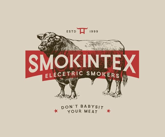 SmokinTex 'The OG' Electric Smoker - Spacious & Insulated Stainless Steel Meat Smoker with 700W Heating, & Temperature Control for BBQ, Jerky, Vegetables