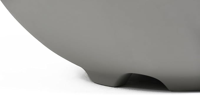 AMS Fireplace | Modeno | Nantucket | Firepit Table | Cover and Lava Rocks Included | (Fuel: Liquid Propane - Light Gray)
