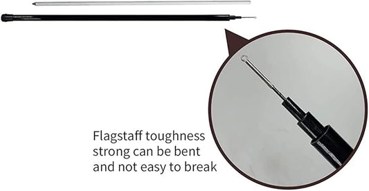 Bird Hawk Flying Kite with Pole Crops Farm Protector Bird Scarer Flying ONLY 4M Pole Without Kite
