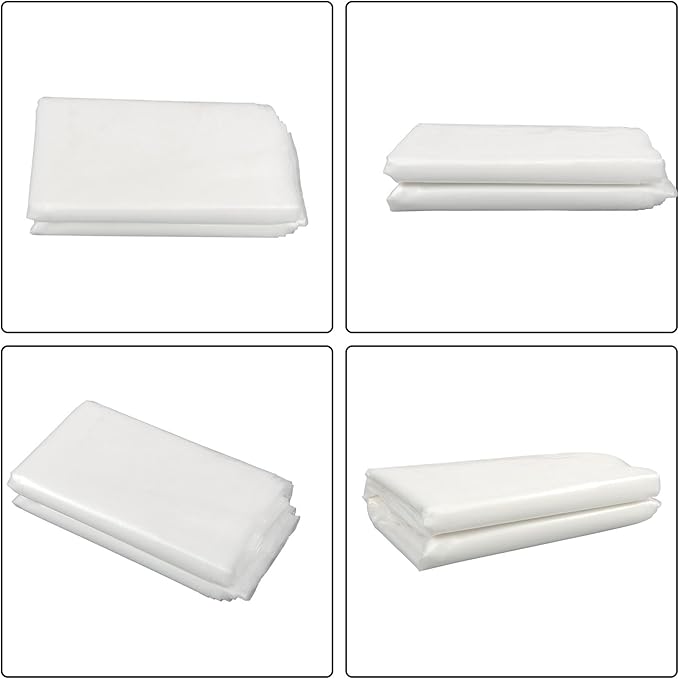 12 x 100FT Greenhouse Plastic Sheeting, 6 Mil Heavy Duty Clear Polyethylene Film, Covering for Gardening, Farming