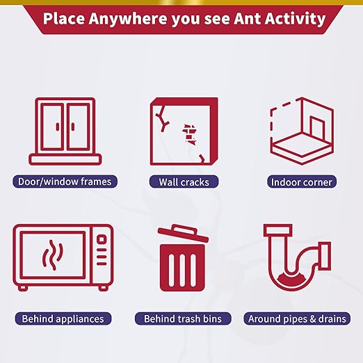 Ready-to-Use Ant Gel Bait, Ant Control for Indoors and Outdoors Use - 1 x 30-Gram Tube