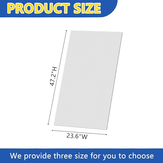 Polycarbonate Greenhouse Panels, Twin-Wall Polycarbonate Sheet, Clear Panels for Greenhouse,Outdoor Garden, Plant Stand Roof (47.2''H x 23.6''W x 0.16''T, 14)