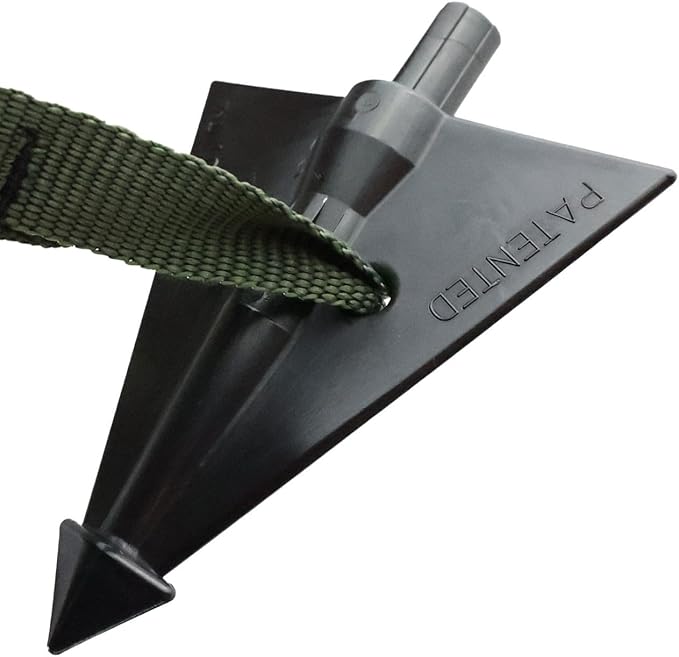 Pelican Rope Tree Guy Tree Tie Staking Anchor and Strap Kit 3 Pack, 12 ft Guy Line with Tree Staking System, Cam Lock