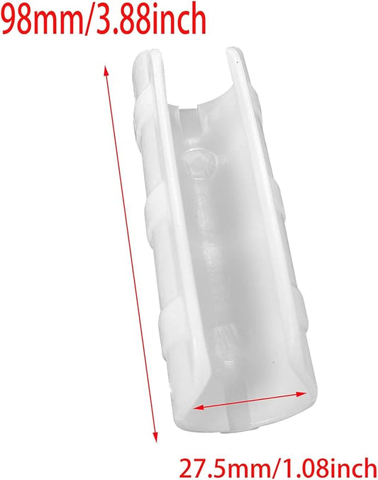 FDXGYH 20 Pcs Greenhouse Film Clamps ABS Snap ClampTube Clip Garden Buildings Tube Clip for 1" PVC Pipe(White)