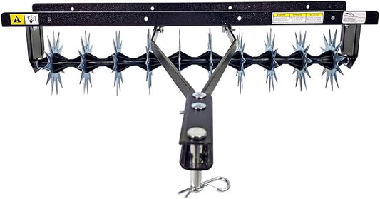Brinly SA2-40BH-P2 40" Tow Behind Spike Aerator with Double Tow Bar