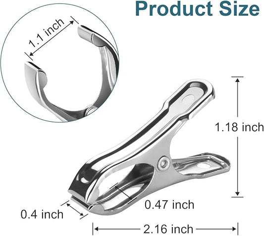 40 PCS Garden Clips, Heavy Duty Stainless Steel Greenhouse Clamps, Greenhouse Clips for Netting, Have a Strong Grip to Hold Down The Shade Cloth or Plant Cover on Garden Hoops or Greenhouse Hoops