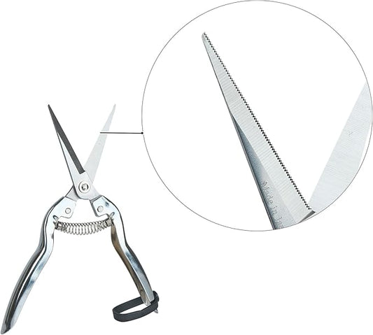 Pruning Shears Set of 3 – SK5 Steel Hand Pruners & Garden Clippers with Non-Slip Handle, Bonsai Shears for Fruit Trees, Flowers & Small Plants