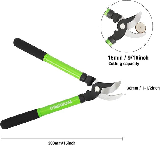 WORKPRO W151010 Limb and Branch Pruner Tool Set, Heat-Treated Steel (1 Set)