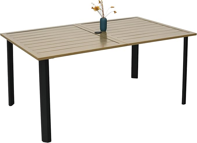 7-Piece Patio Dining Set, 63" Rectangular Table with 4 Stackable and 2 Swivel Rattan Chairs, Gray Cushions