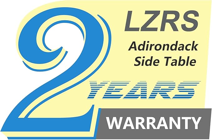 LZRS Adirondack Square Outdoor Side Table for Patio, Pool Composite Patio Table,HDPE End Tables for Backyard,Pool, Indoor Companion, Easy Maintenance & Weather Resistant(Grey)