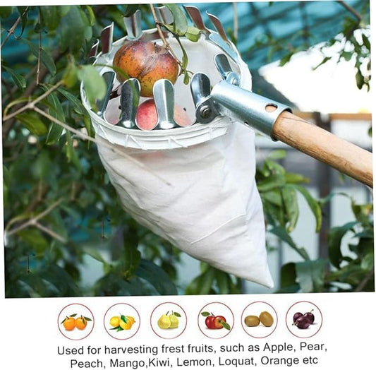 Fruit Picker Head Basket Fruit Picking Tools Fruits Catcher Metal Fruit Picker Agricultural Garden Hardware Tools, Gardening