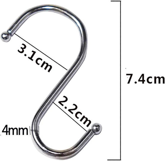 Grow Light Rope Hanger 2Pairs, Adjustable Rope Ratchet Hangers 150 Lbs per Pair with Stainless Steel 2.5" S Hook