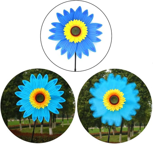 B bangcool Sunflower Lawn Pinwheels Wind Spinners Garden Party Pinwheel Wind Spinner for Patio Lawn & Garden (6 PCS))