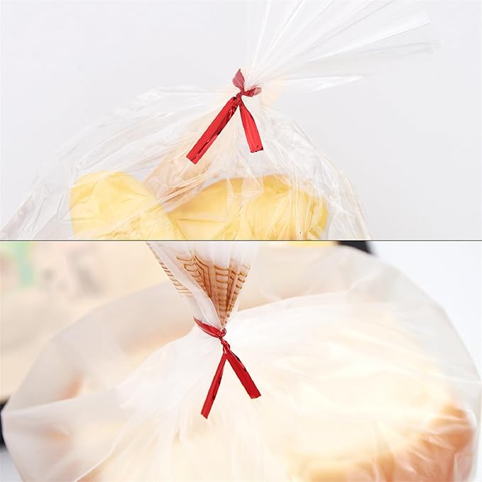800 PCS 5" Gold Metallic Twist Ties for Bakery Ties,Candy Bags,Coffee Bags, Goodie Bags Ties