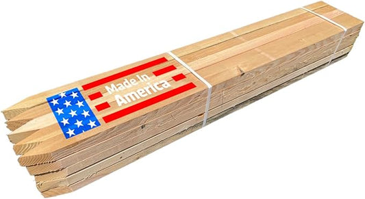 Sandbaggy 48" Wooden Grading Stakes - Heavy Duty for Construction, Gardening, Surveying, Concrete Forms - Chisel Point, Douglas Fir Wood - Made in The USA (1050 Stakes - 1 Pallet)