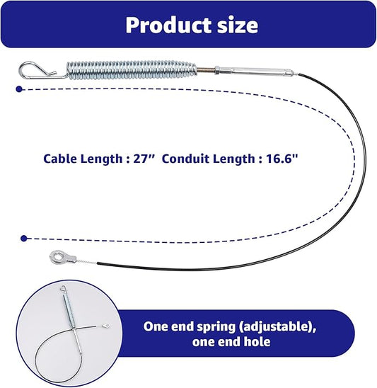 06900438 Upper Traction Replace Auger Cable Compatible with SNO-Tek 24 28 Ariens Compact 20 24 120V, ST24LE Snow Blower