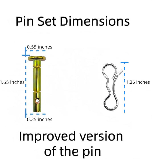 10 pcs Snowblowers Shear Pins Kit - Shear Pin 738-04124 738-04124A and Cotter Pin 714-04040 for MTD Troy-Bilt Snow Blowers