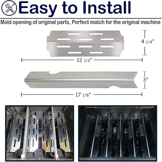 Genesis II Grill Parts for Weber Grill Grates Flavorizer Bars for Weber Genesis II GS4 Cooking Grates Heat Deflector Replacement Parts for Weber Genesis 2 E-310 E-315 S-335 Grill Accessories