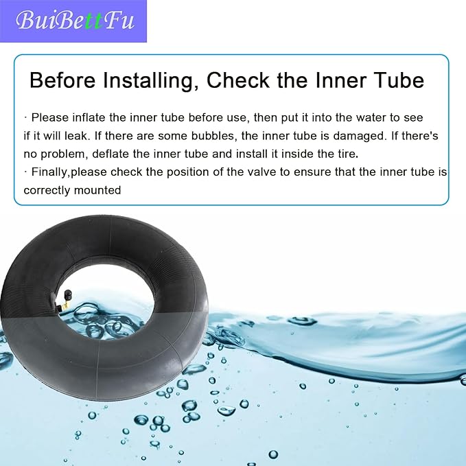 4.10/3.50-4 Tire Inner Tube with TR-87 Bent Valve Stem - Heavy Duty Replacement for Garden Carts,Golf Cart, Wheelbarrows, Hand Trucks, Lawn Mowers, Hand Trucks and More (2/Pack)