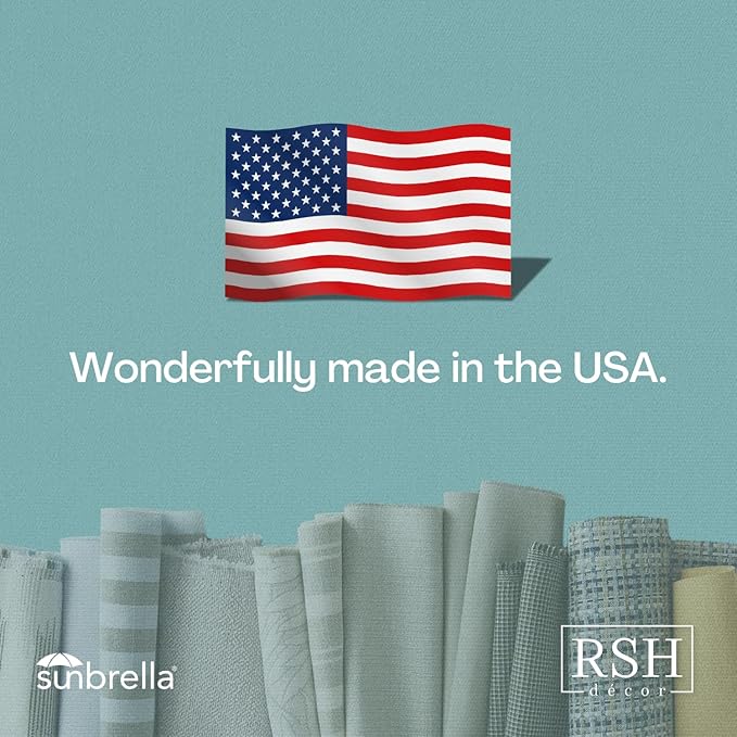 RSH DECOR: Sunbrella Pillow Covers Set of 2 | Covers Only - 20" x 12" | Outdoor Lumbar Pillow Covers Crafted with Sunbrella Performance Fabric | Canvas Macaw