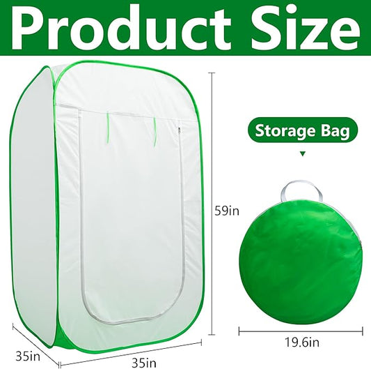 35 x 35 x 59 Inch Pop Up Winter Frost Plant Cover, Gardening Plants Freeze Protection Tent, Warm Plant Protector Enclosure for Snow Frost Protection Indoor & Outdoor