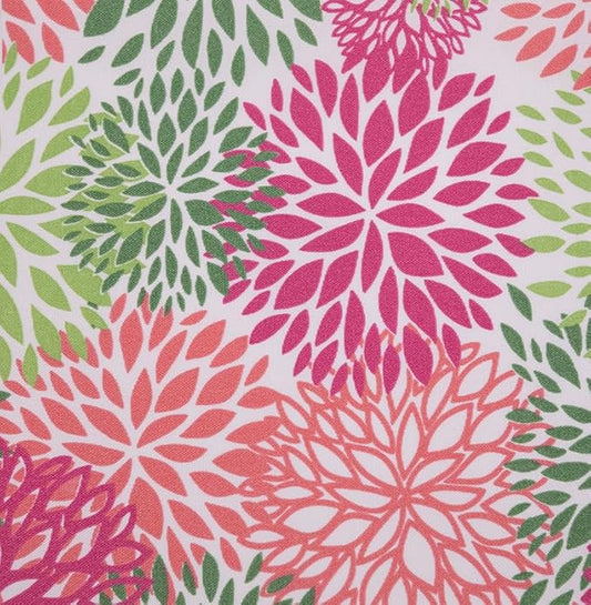 RSH DECOR Deep Seating Cushion with Pillow Back | 24” x 26” Seat | Water and Fade-Resistant Spun Fabric | Outdoor Chair Cushion Set for Patio Furniture |Floral Blooms Harmony Pink