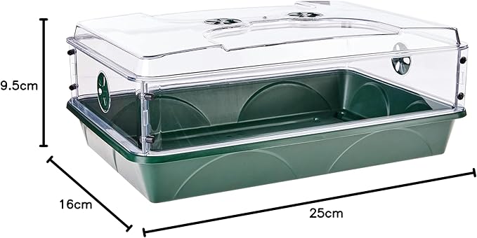 EarlyGrow 93774 Domed Propagator, 1 Height Extender, Green