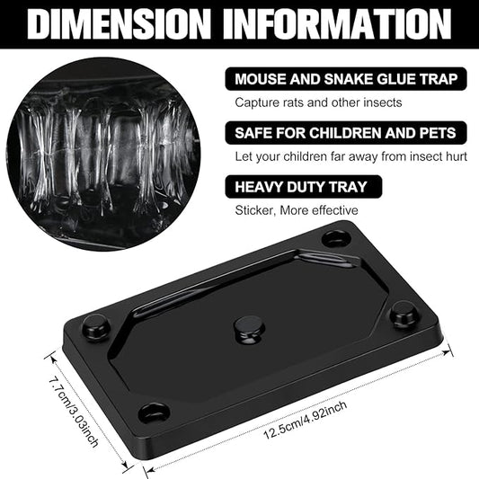 Qualirey 32 Pieces Mouse and Insect Glue Traps Baited Sticky Plastic Boards for House Rodents Heavier Adhesive Traps with Nontoxic Glue for Insects, Ready to Use, Pet Children Safe
