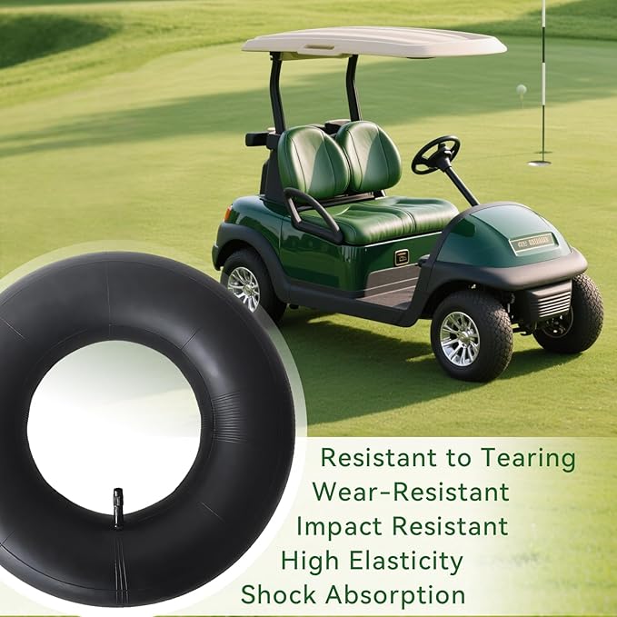 2 Pack 11x4.00-5 11x4.50-5 11x6.00-5 4.10/3.50-5 Inner Tube Heavy Duty with Straight Valve Stem Replacement for Wheelbarrows, Mowers, Hand Trucks Garden Carts, Golf Cart
