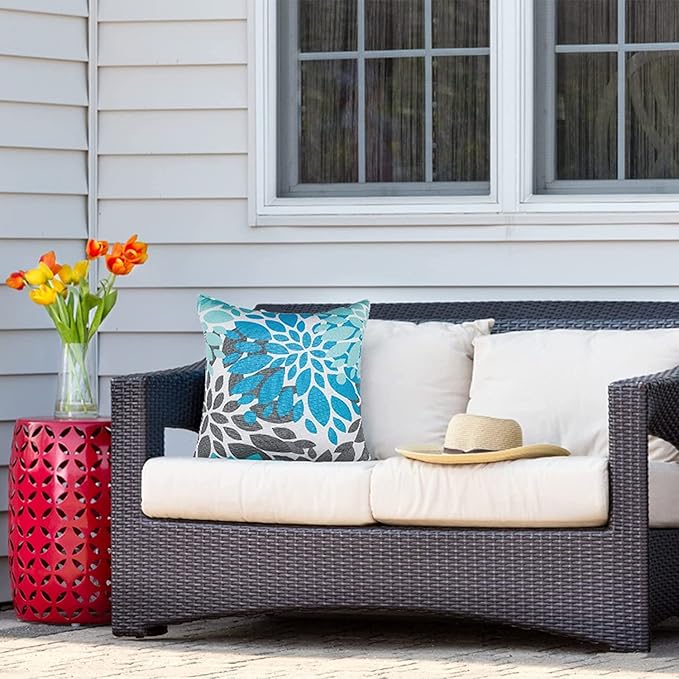 JMGBird Outdoor Pillow Covers 18x18 Inch Throw Pillow Covers Home Decor for Furniture, Patio, Couch, Bed, Sofa, Bedroom