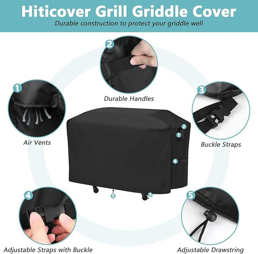 Grill Cover for Nexgrill Daytona 720-1115 2-Burner Propane Gas Grill, Waterproof Outdoor BBQ Griddle Cover - 46 x 25 x 33 Inch