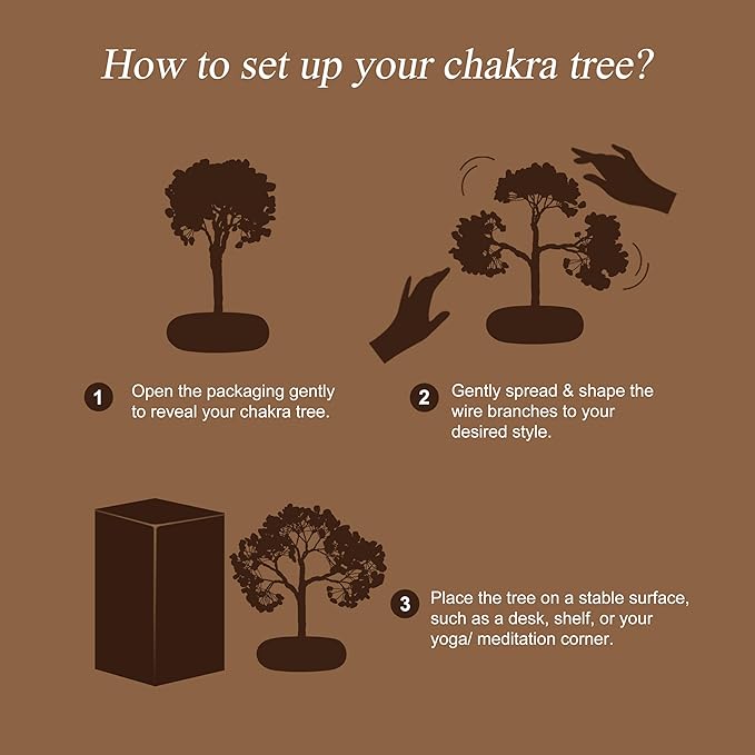 Seven Chakra Crystal Trees, Bonsai Tree, Money Tree, Healing Stones, Crystal Tree of Life, Desk Decor, Home Decor, Unique Birthday Gifts for Women Mom