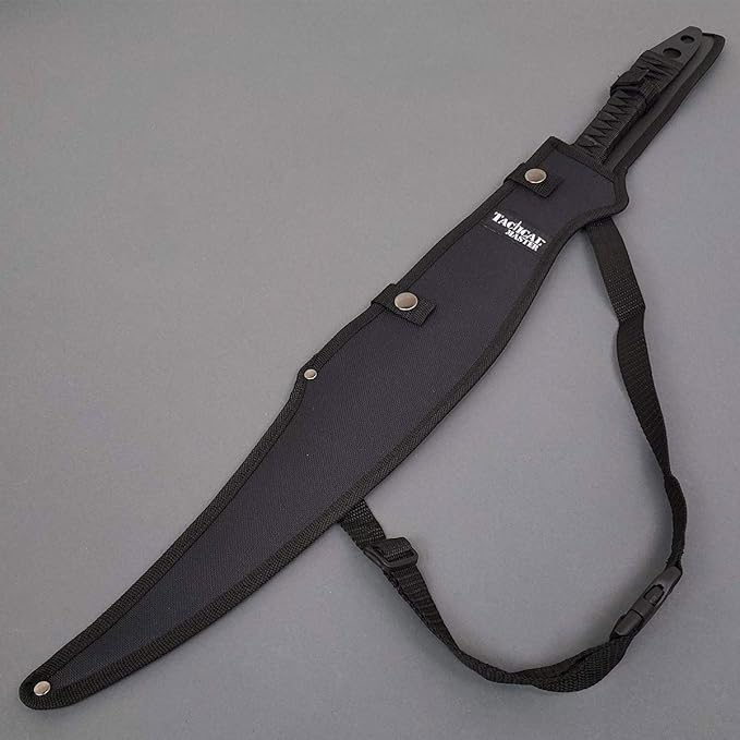 27" Fantasy Machete. Fixed Blade Knife. 440 Stainless Steel Blade. For Collection, Gift, Camping, Outdoor Sports (Green)