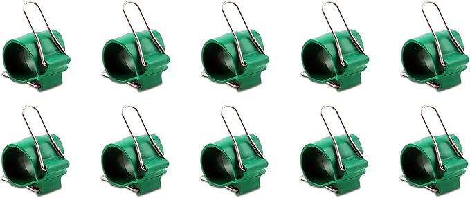 Reusable Greenhouse Clips Made in USA – Orchid Clips, Plant Support Clips & Cord Clips – Heavy-Duty, Weather-Resistant & Durable – Secure Stems, Vines, Wires, Cables, Tomato Plants – Indoor & Outdoor