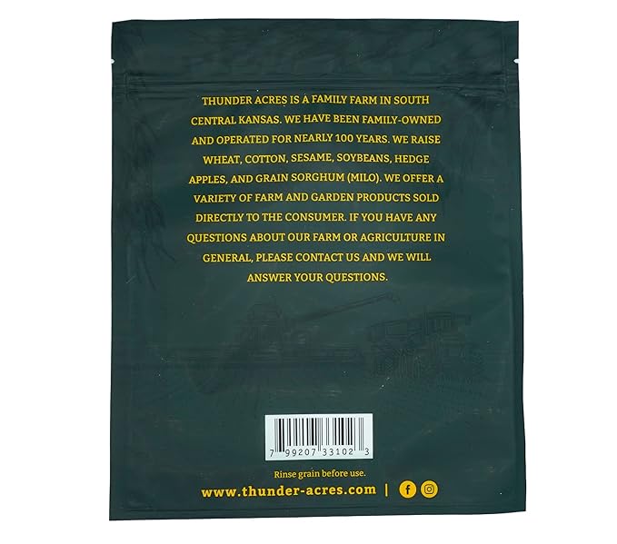Non-GMO, Thunder Acres Premium Wheat Seed, Cat Grass Seed, Wheatgrass, Hard Red Winter Wheat (5 lbs.)