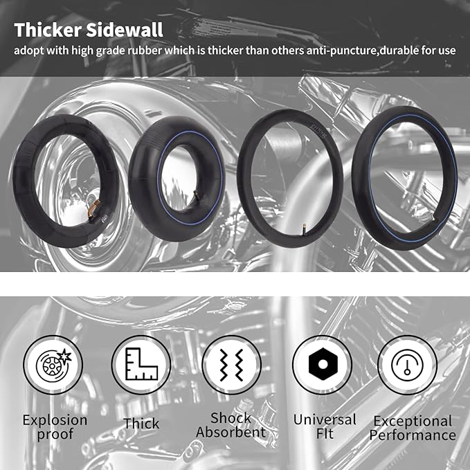 AHL Tire Inner Tubes for 4.10 3.50-4 4.10/3.50-4 Wheelbarrows Tractors Mowers Hand Trucks Dollies Dolly Trailers Garden Trolley Generators Snowblower Utility Golf Go Carts Wagons 410/350-4 (1 Packs)